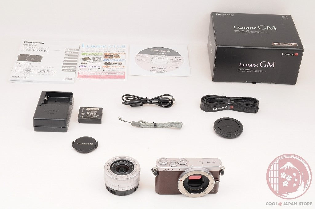 English OK[ 1472 shots MINT  w/ 12-32mm in Box ] Panasonic DMC GM1S Brown Cl98