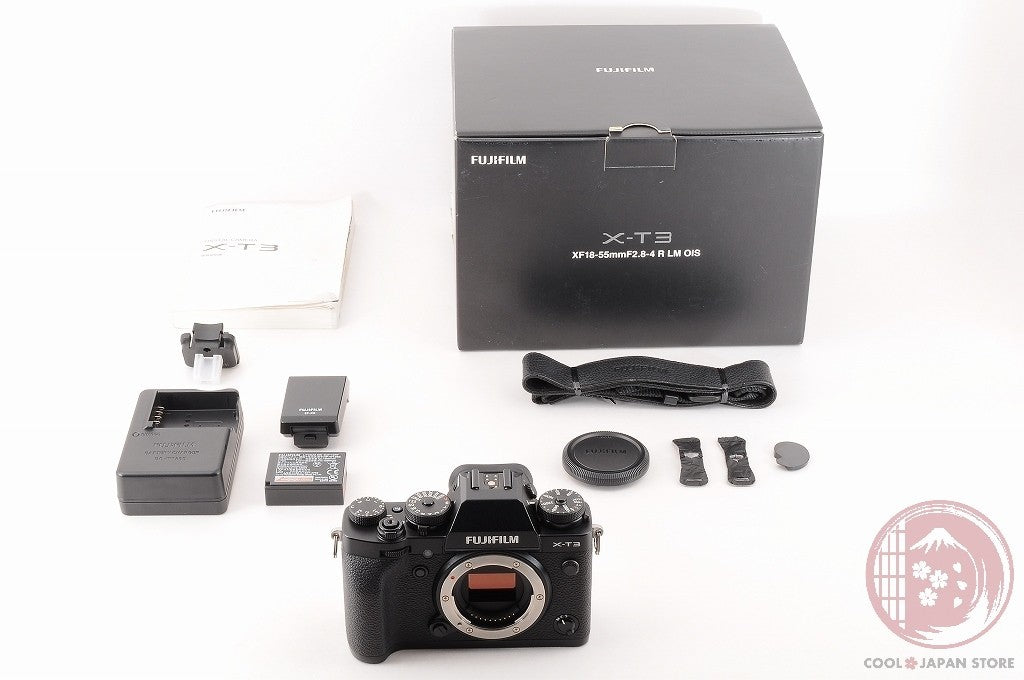 DDU[ Low shots MINT+ in Box] Fujifilm Fuji X-T3 XT3 Black 26.1MP Mirrorless Cj51