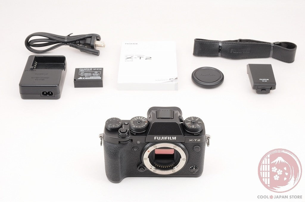 [ 19977 shots MINT+ w/ Flash]Fujifilm Fuji X-T2 XT2 Black 24.3MP Mirrorless Cm48