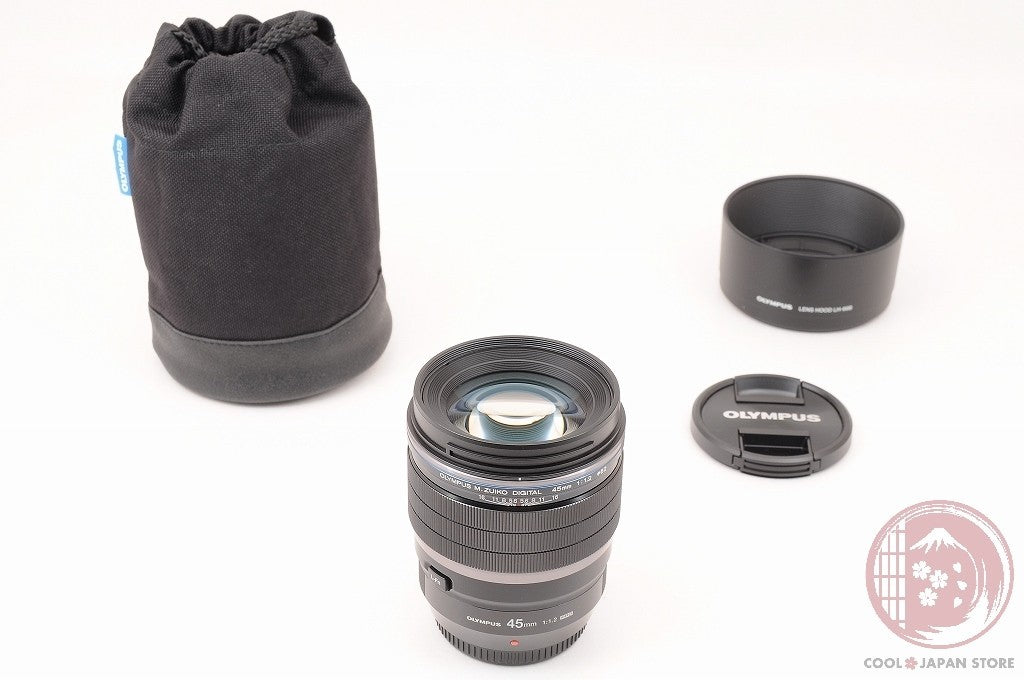 [MINT+ w/ Hood Pouch] Olympus M.ZUIKO DIGITAL 45mm f/1.2 ED PRO Japan Lw55