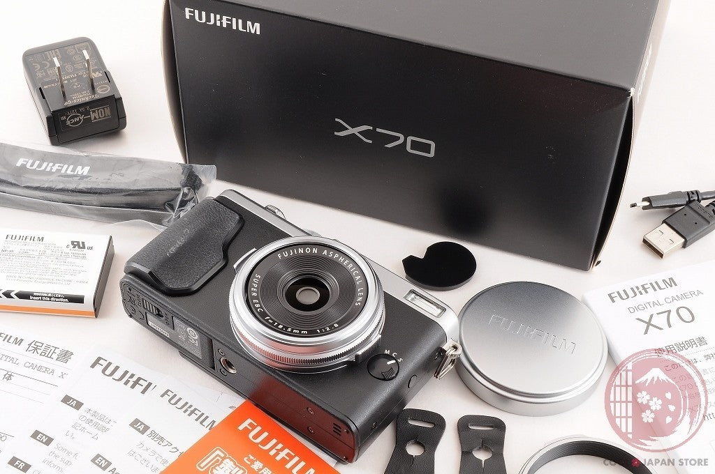 [MINT+ inBox] Fujifilm Fuji X70 16.3MP Compact Digital Camera Silver Japan Cj05