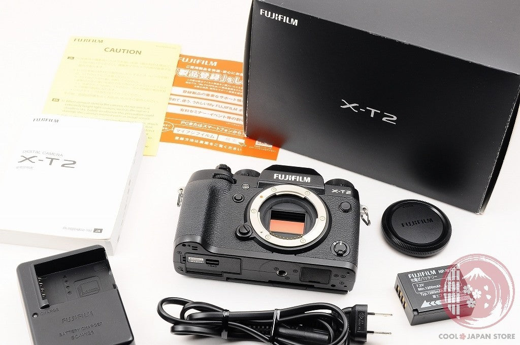 [ 2976 shots MINT+ in Box ] Fujifilm Fuji X-T2 XT2 Black 24.3MP Mirrorless Ck12