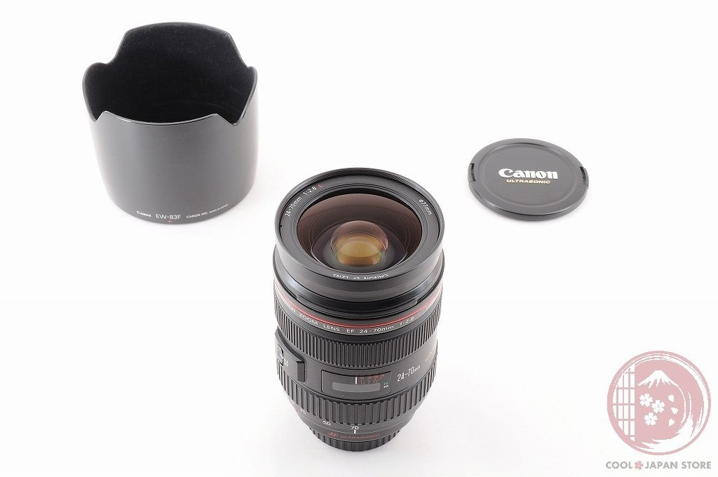 DDU[MINT+ w/Hood Caps] Canon EF 24-70mm f/2.8 L f2.8L USM AF ZoomLens JAPAN Lu38
