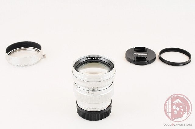 [MINT w/ Hood Caps] Voigtlander NOKTON 75mm f/1.5 VM Silver from Japan Lv69