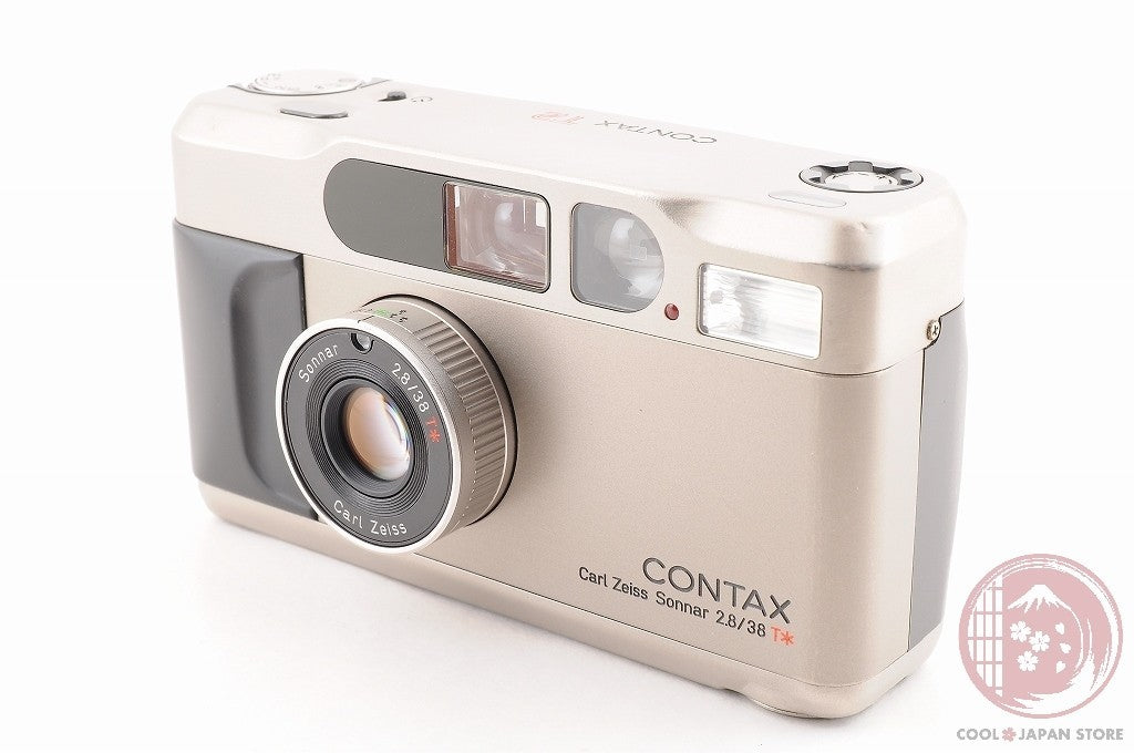 DDU[MINT w/Strap Case] Contax T2 Silver from Japan Cj54