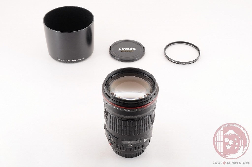 DDU [MINT+ w/Hood Filter] Canon EF 135mm f/2 L f2L USM Prime Lens Lu62