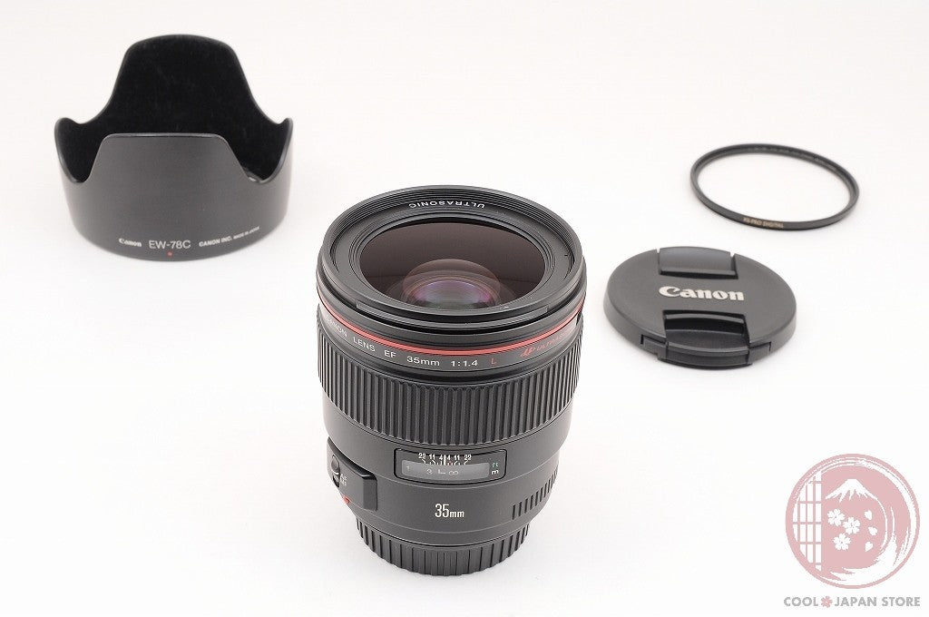 [MINT+ w/ Hood Filter] Canon EF 35mm f/1.4 L f1.4L USM from Japan Lw68
