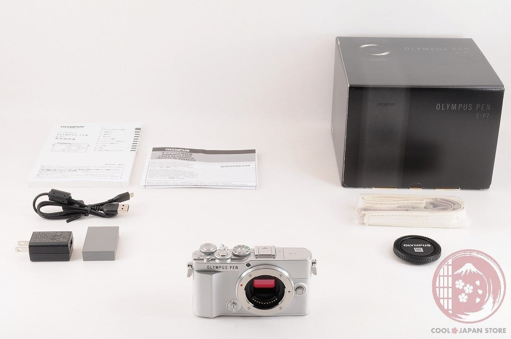 [ 380 shots TOP MINT in Box ] Olympus PEN E-P7 white from Japan Cl82