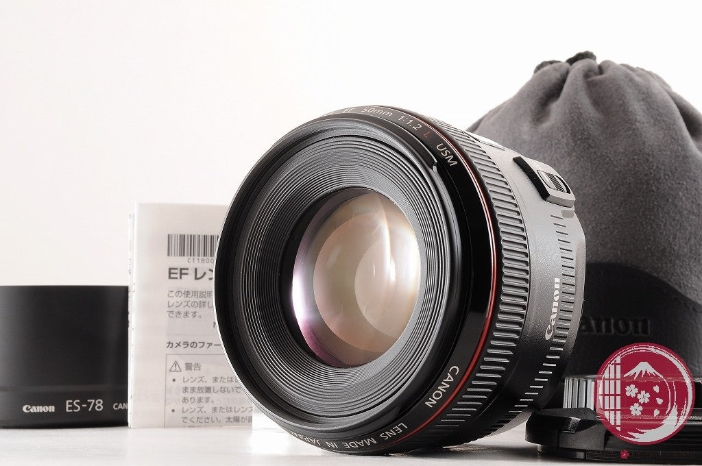 [TOP MINT w/Hood Pouch] Canon EF 50mm f/1.2 L f1.2L USM from Japan Lt92