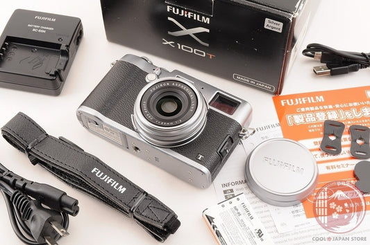 [ 16200 shots MINT in Box] Fujifilm Fuji X100T X-100T Silver 16.3MP Cg85