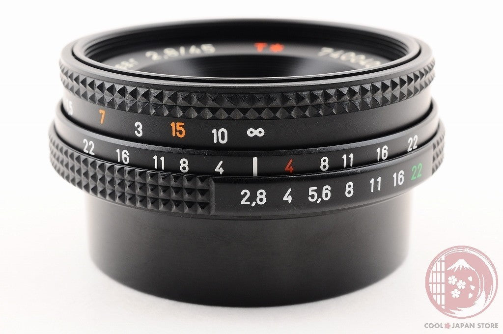 DDU [MINT+ w/ Hood Filter] Contax Tessar 45mm f/2.8 MMJ from Japan Lt41