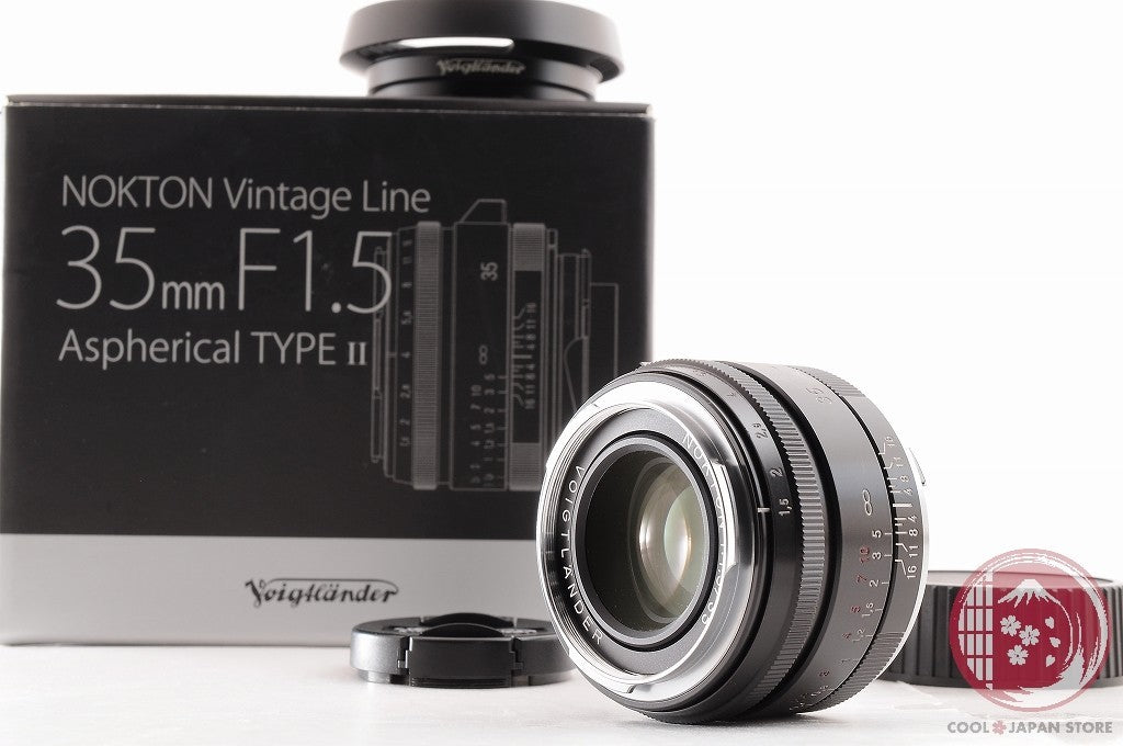 [MINT in Box] Voigtlander NOKTON 35mm f/1.5 VM TypeII Black from Japan Ly30