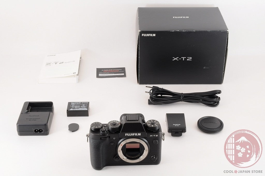 DDU [ 2308 shots MINT+ in Box ] Fujifilm Fuji X-T2 XT2 Black 24.3MP Cj43