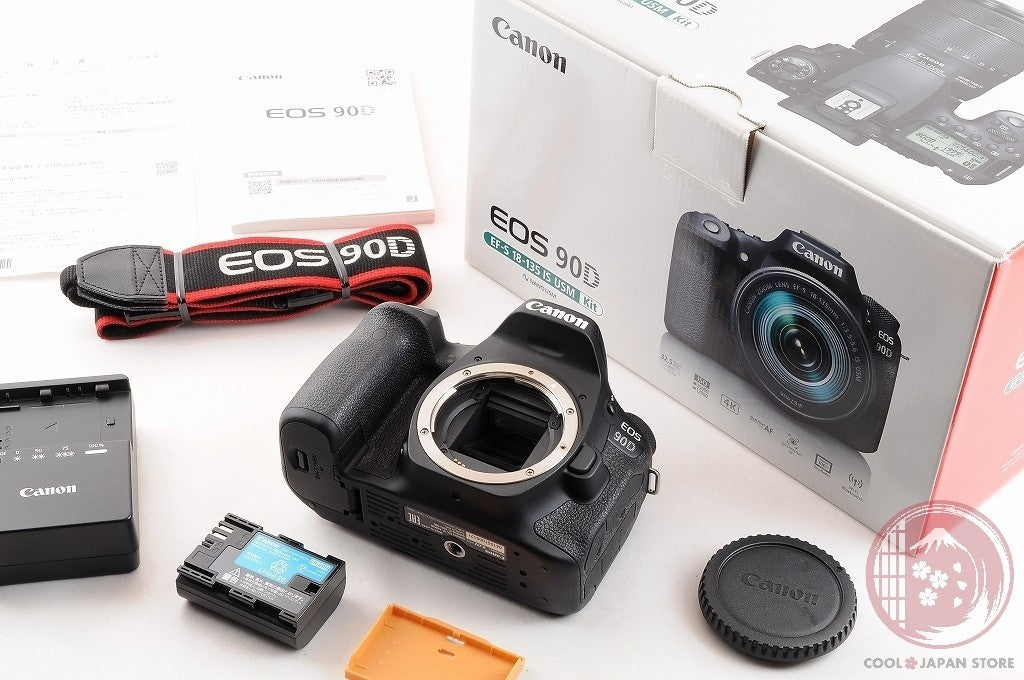 [ 10000 shots MINT+ in Box]Canon EOS 90D 32.5MP 4K Digital SLR Camera black Cm38