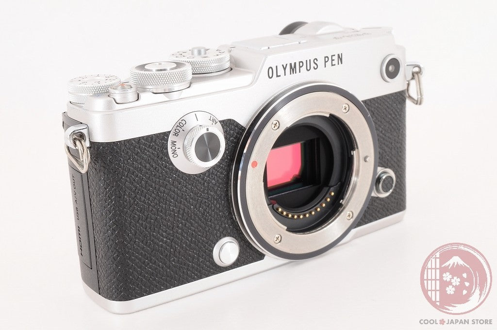 DDU [ 9944 shots MINT+ in Box ] Olympus PEN-F 20.3MP Mirrorless Silver Cj38