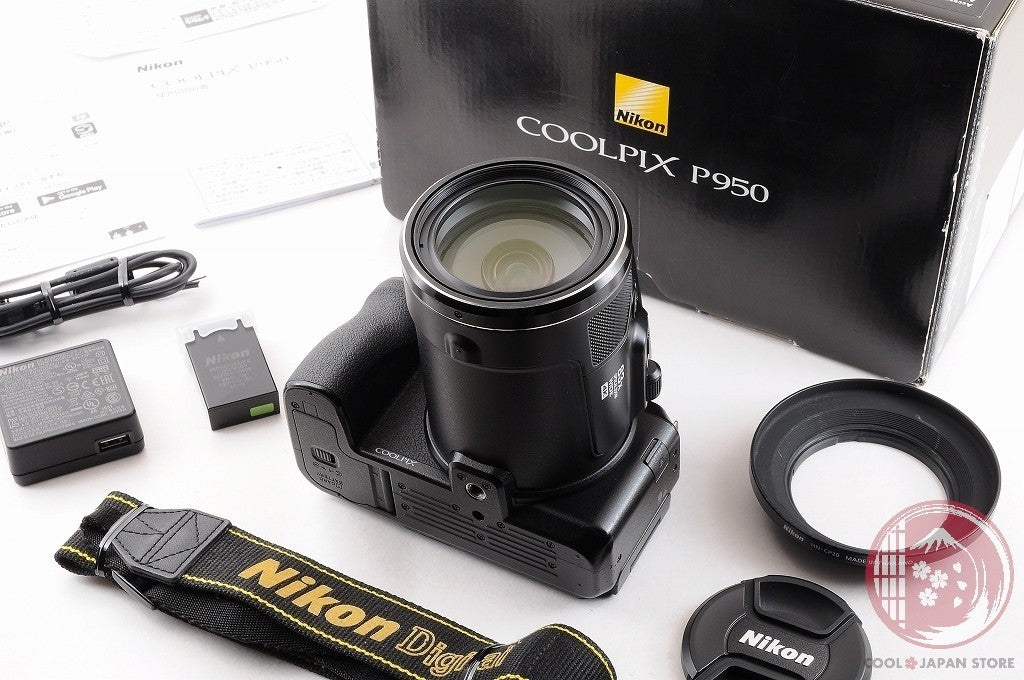 [MINT in Box] Nikon Coolpix P950 16.0MP Point & Shoot Camera Black Japan Cm05