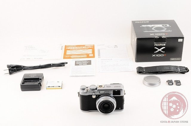 [ 5200 shots MINT in Box ] Fujifilm Fuji X100T X-100T Silver 16.3MP Digital Ck84