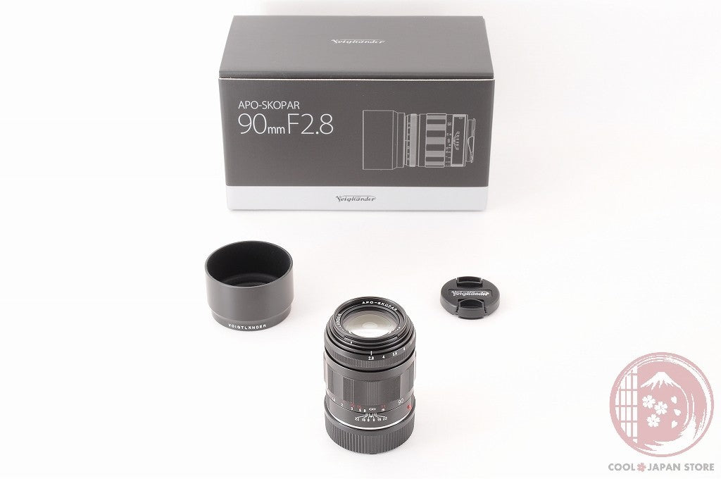 DDU[TOP MINT in Box] Voigtlander APO SKOPAR 90mm f/2.8 VM Black from Japan Lu18