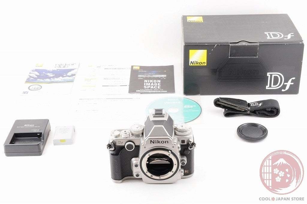 [ 17519 shots MINT in Box ] Nikon Df Silver 16.2 PM DSLR Camera Body JAPAN Ck09