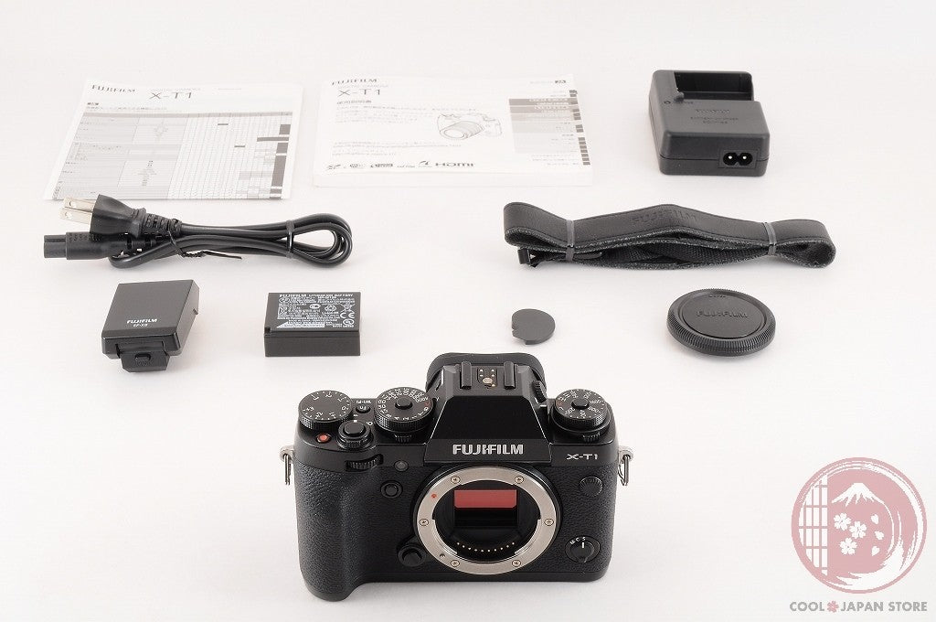 DDU[ 864 shots MINT+ w/Flash Strap ] Fujifilm Fuji X-T1 16.3MP from Japan Cj72