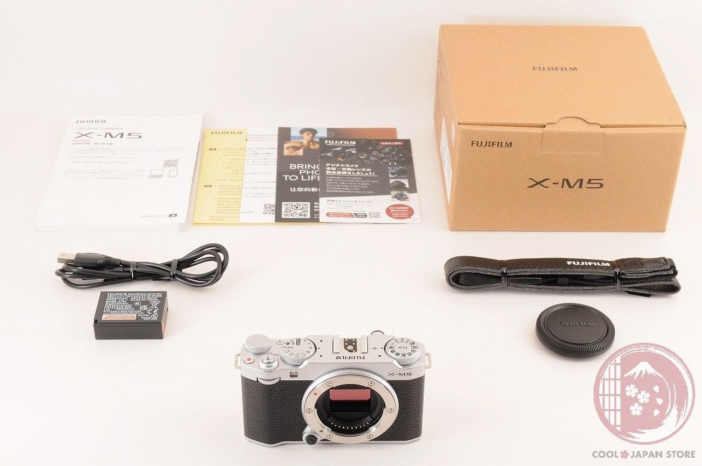 [ 179 shots TOP MINT in Box ] Fujifilm X-M5 silver from Japan Ci22