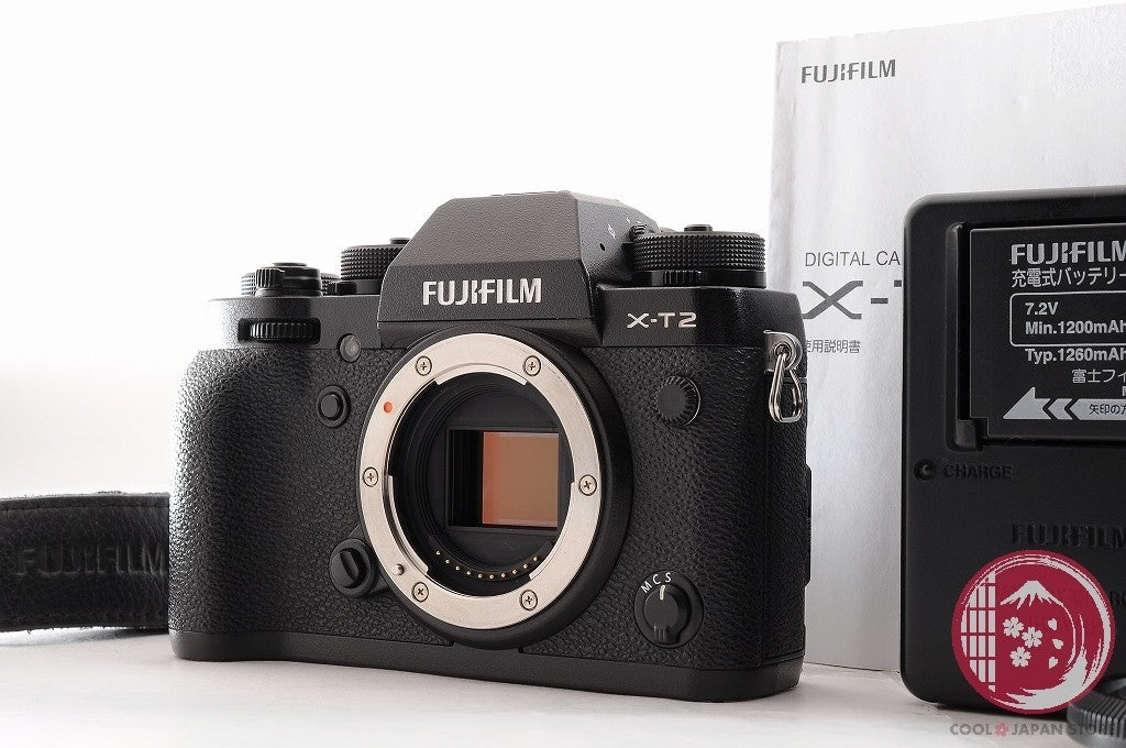 [ 19977 shots MINT+ w/ Flash]Fujifilm Fuji X-T2 XT2 Black 24.3MP Mirrorless Cm48
