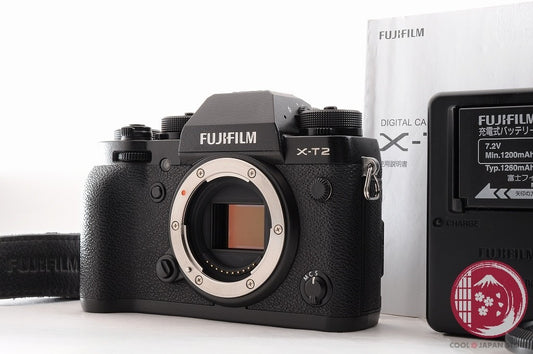 [ 19977 shots MINT+ w/ Flash]Fujifilm Fuji X-T2 XT2 Black 24.3MP Mirrorless Cm48
