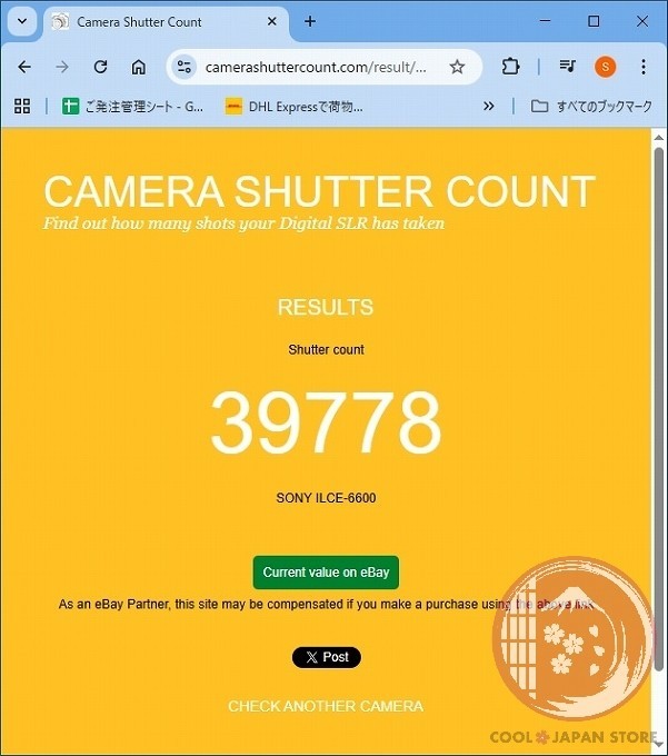 Unlock Languages [ 39778 shots TOP MINT in Box ] Sony A6600 ilce-6600 Japan Cl03