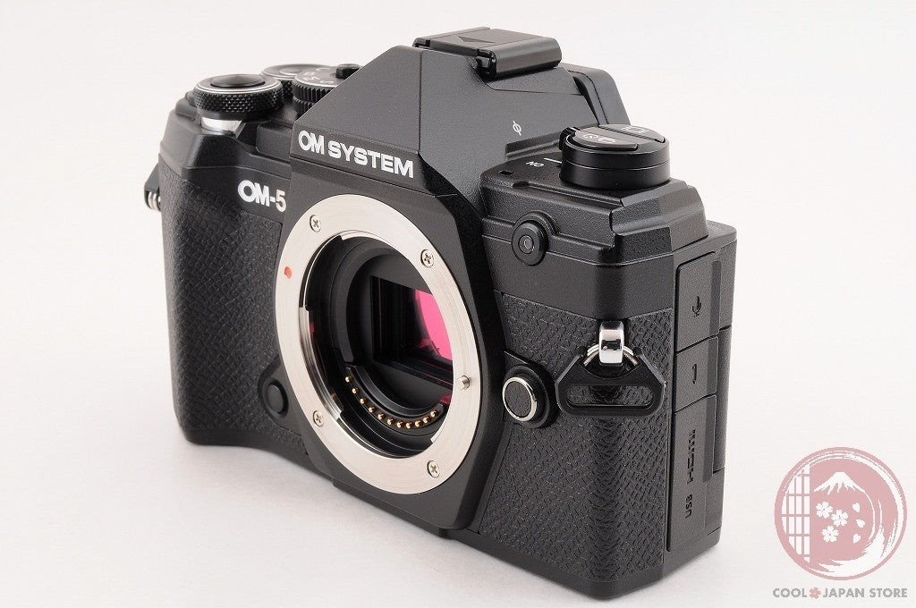 [ 3240 shots TOP MINT w/Camera Grip in Box ] Olympus OM-5 Black from Japan Cl81