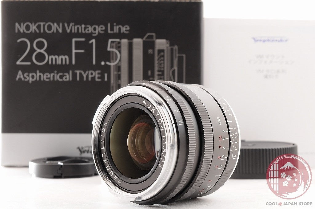 [TOP MINT in Box] Voigtlander NOKTON 28mm f/1.5 Black from Japan Ly89