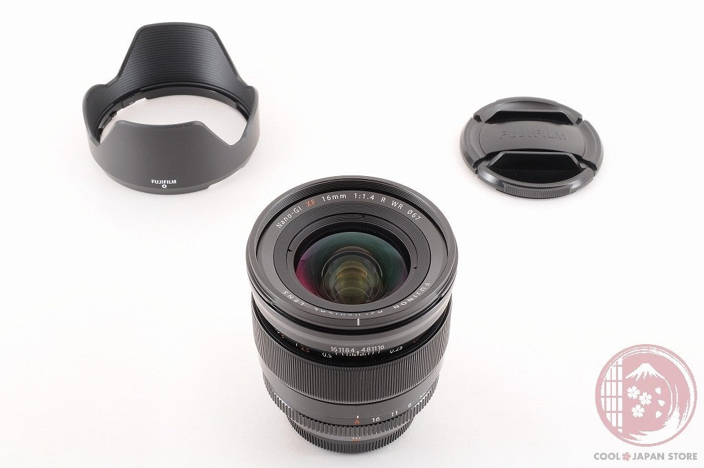 DDU[MINT w/ Hood Caps] FUJIFILM Fuji Fujinon XF 16mm f/1.4 R WR from Japan Lu24