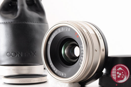 DDU [MINT+ w/ Hood Filter] Contax Biogon 28mm f/2.8 G1 G2 from Japan Lt44