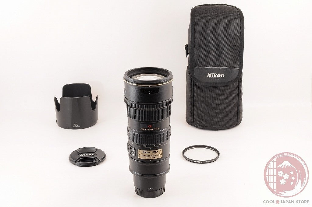 [TOP MINT w/ Hood Case] NIKON AF-S VR NIKKOR ED 70-200mm f/2.8 G Black Ls58