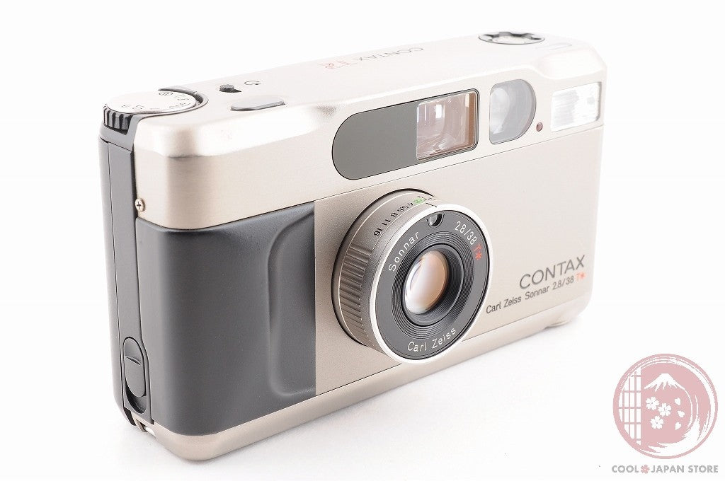 DDU[MINT w/Strap Case] Contax T2 Silver from Japan Cj54
