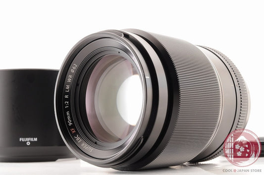 [MINT w/Hood Caps] FUJIFILM Fuji Fujinon XF 90mm f/2 R LM WR Black Japan Lt06