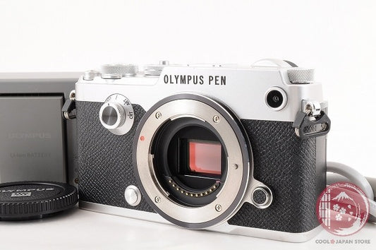 [ 13855 shots MINT+ w/ Charger Cable]Olympus PEN-F 20.3MP Mirrorless Silver Ck35