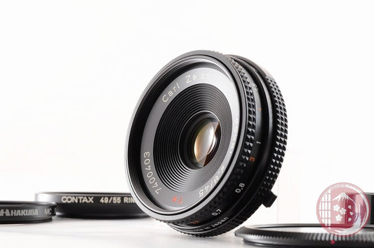 DDU [MINT+ w/ Hood Filter] Contax Tessar 45mm f/2.8 MMJ from Japan Lt41