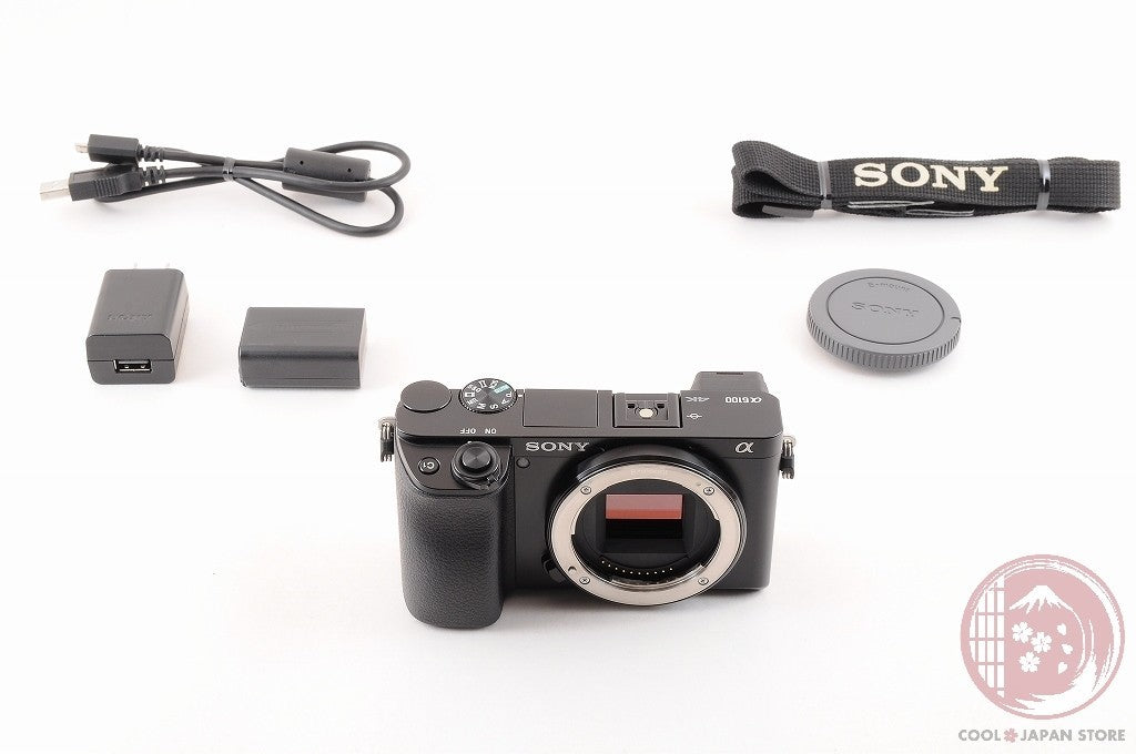 [ 1303 shots MINT+ w/ Strap Cable ] Sony Alpha a6100 Mirrorless Cm24