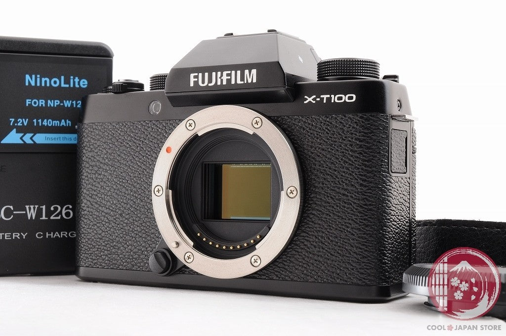 [TOP MINT w/ Strap Charger] Fujifilm Fujifilm X-T100 Black from Japan Cl52