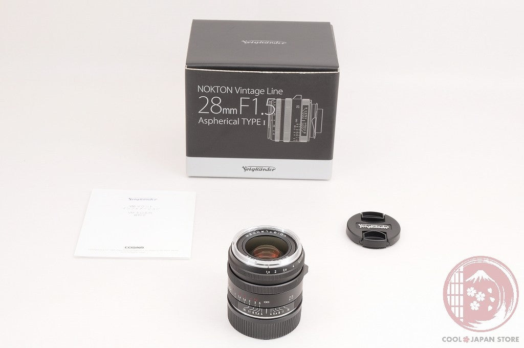 [TOP MINT in Box] Voigtlander NOKTON 28mm f/1.5 Black from Japan Ly89