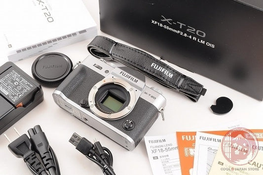 [ 4650 shots MINT in Box ] Fuji X-T20 Silver 24.3MP Mirrorless from Japan Ck46