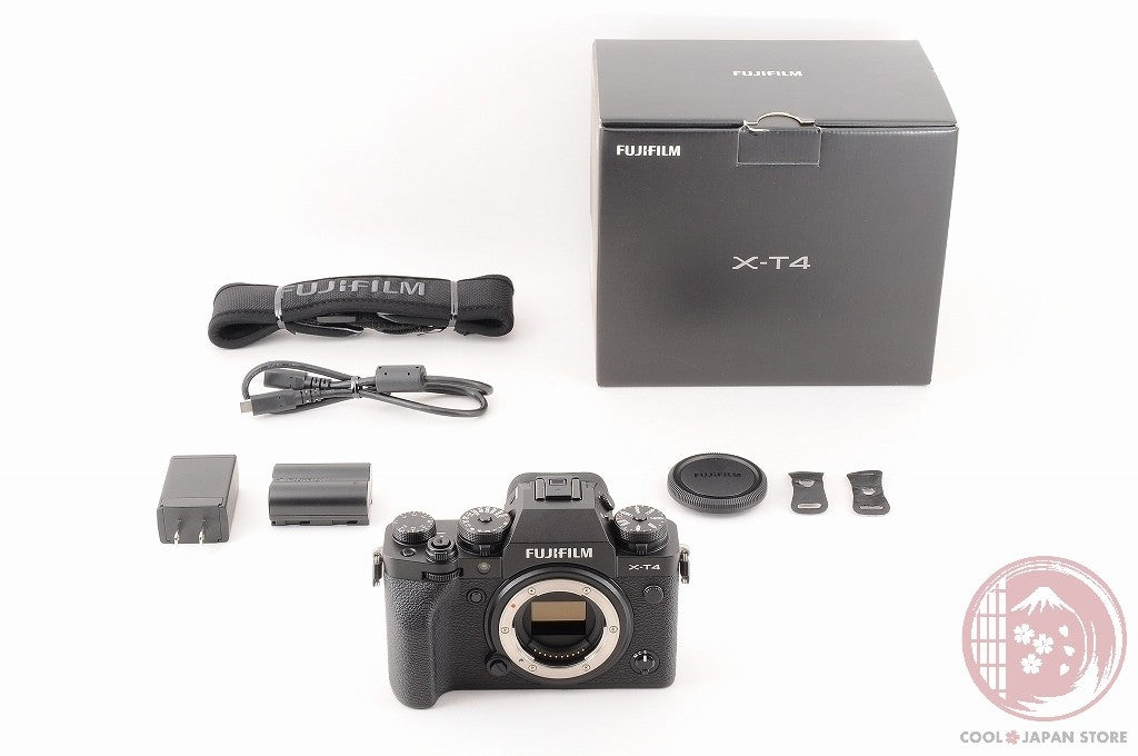 DDU[ 2129 shots MINT in Box ] Fujifilm Fuji X-T4 XT4 Black 26.1MP Cj53