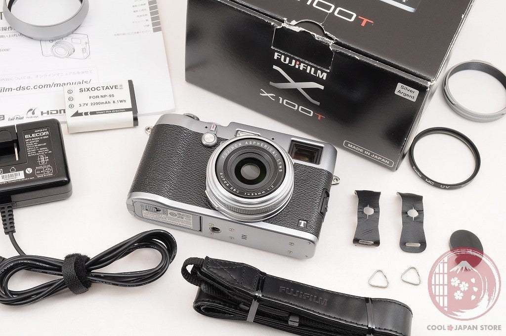 [ 28300 shots MINT in Box ]Fujifilm Fuji X100T X-100T Silver 16.3MP Digital Cm51