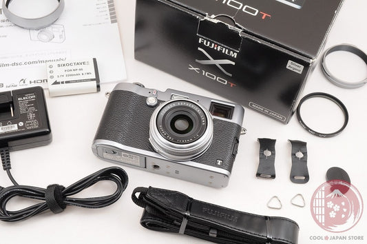 [ 28300 shots MINT in Box ]Fujifilm Fuji X100T X-100T Silver 16.3MP Digital Cm51