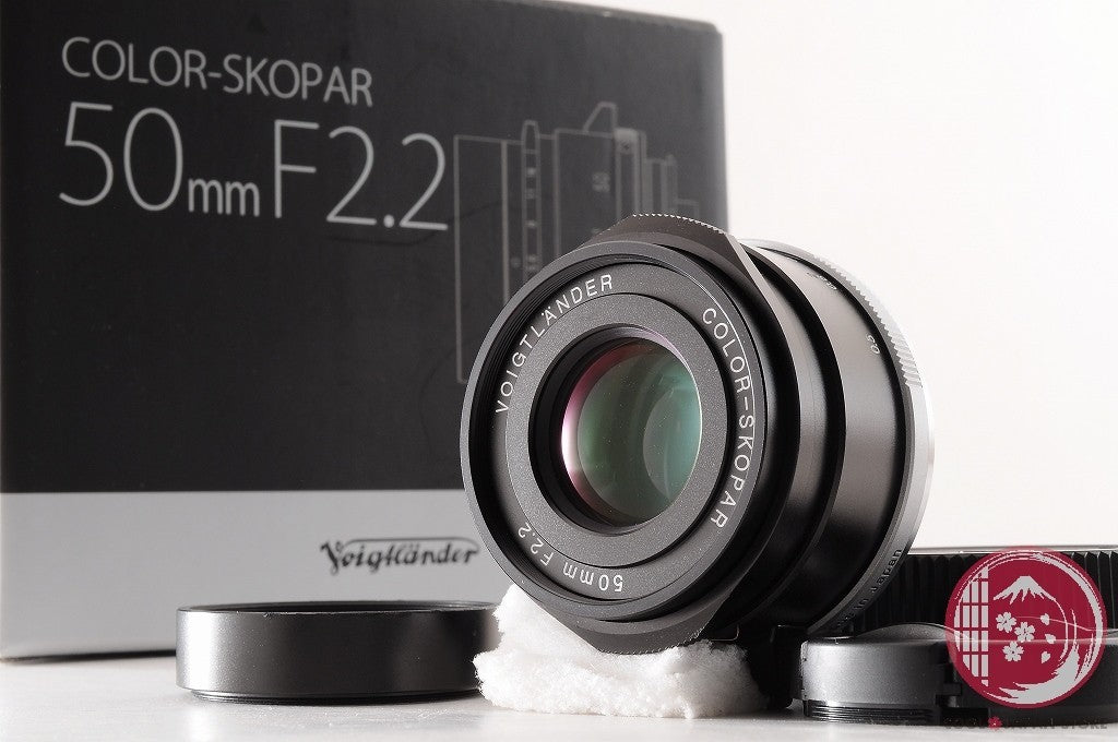 DDU[TOP MINT in Box] Voigtlander COLOR-SKOPAR 50mm f/2.2 VM Black  Japan Lu20