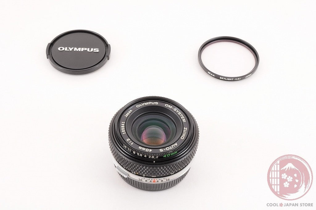 [MINT w/ Filter Caps] Olympus OM System zuiko Auto-S 40mm f/2 from Japan Lv00