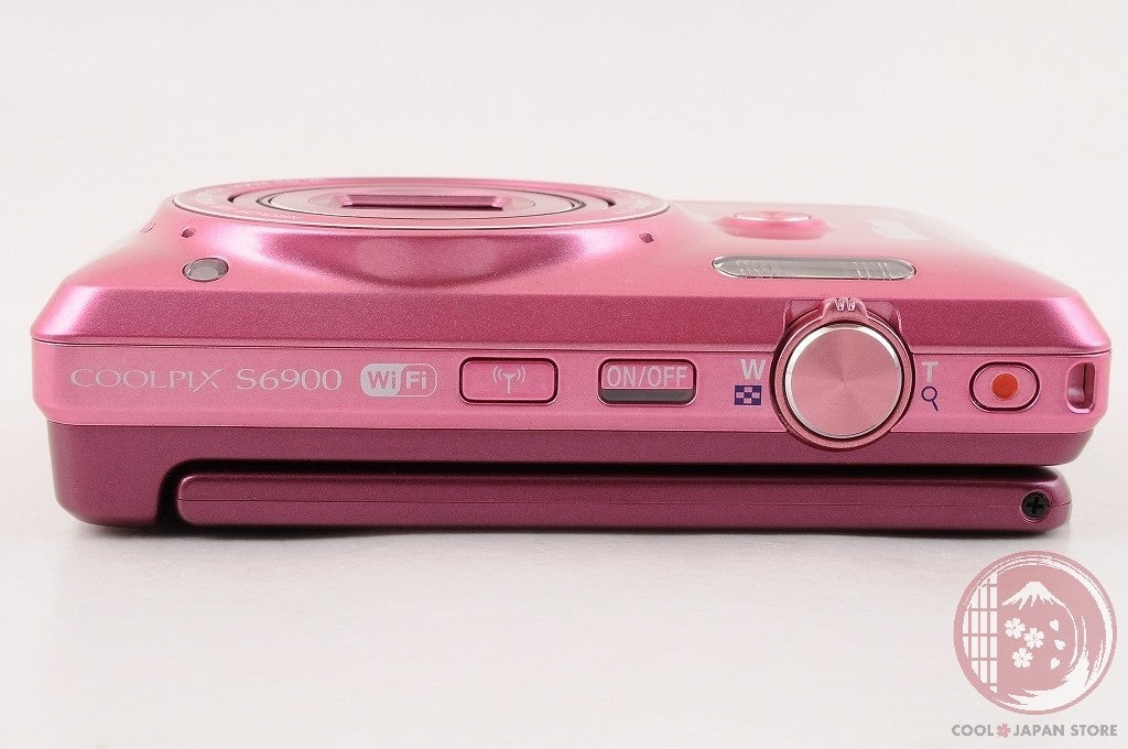 [TOP MINT w/ EH-62G in Box] Nikon Coolpix S6900 Pink from Japan Cm34
