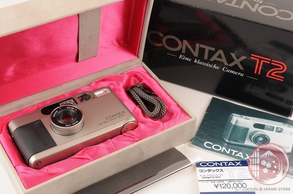 [MINT in Box] Contax T2 Silver from Japan Ce18