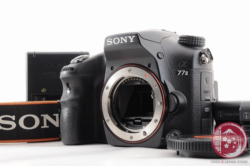 DDU [ 15200 shots MINT w/Strap Charger ] Sony Alpha a77 II ILCA-77M2 Black Cj22