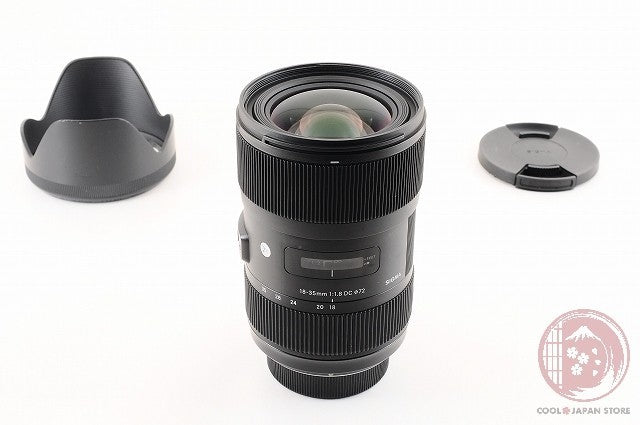 [MINT+ w/ Hood Caps] Sigma 18-35mm f/1.8 DC HSM Art NIKON from Japan Lv56